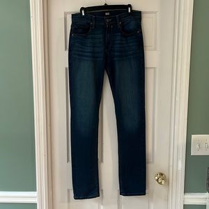 Women’s Paige dark denim jeans, slim leg, size 29.